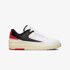 Jordan | WMN'S AIR JORDAN 2 RETRO LOW  { WHITE/UNIVERSITY RED-BLACK-COCONUT MILK