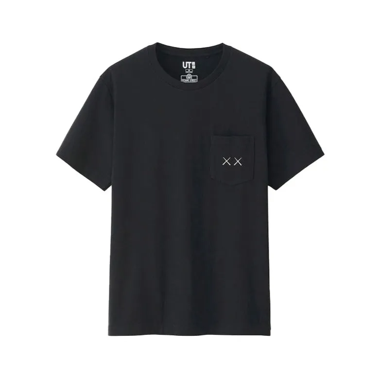 KAWS x Uniqlo x Sesame Street XX Pocket Tee Black (Size L)