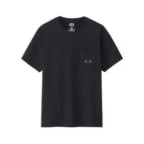 KAWS x Uniqlo x Sesame Street XX Pocket Tee Black (Size L)