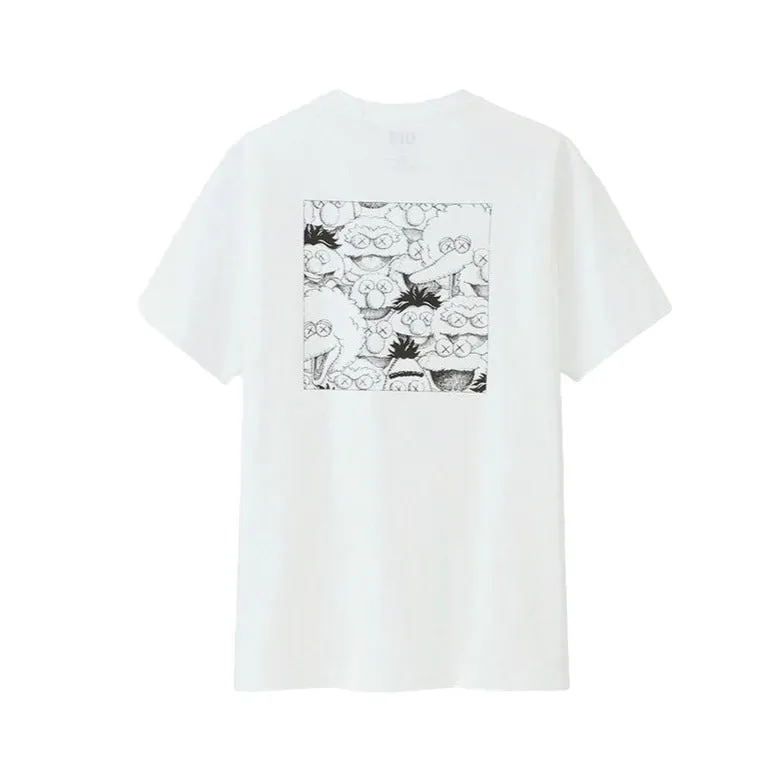 KAWS x Uniqlo x Sesame Street XX Pocket Tee White (Size M)