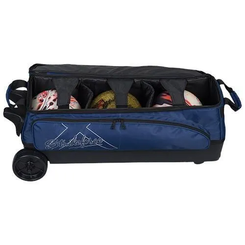 KR Strikeforce Hybrid X Triple Roller Navy Bowling Bag