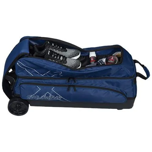 KR Strikeforce Hybrid X Triple Roller Navy Bowling Bag