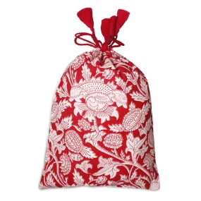 Laura Red Cotton Gift Bag