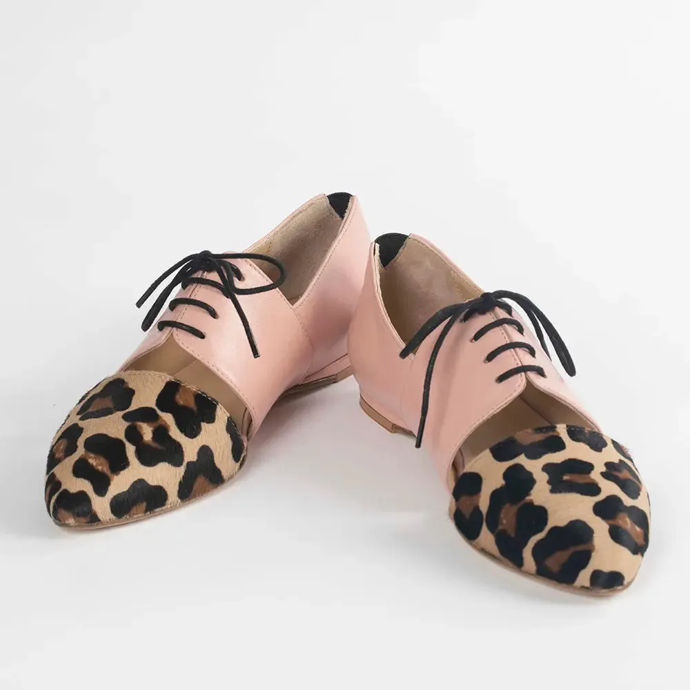 Leopard Luxe Calf Hair Flats - Native by Lordess