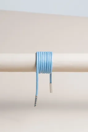 Light Blue | Round Waxed Shoelaces