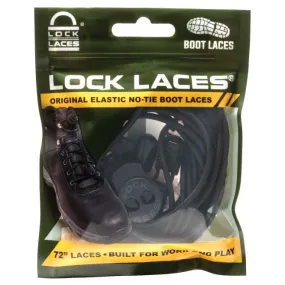 Lock Laces 72&quot; Shoelaces Black | Buy Lock Laces 72&quot; Shoelaces Black here | Outnorth