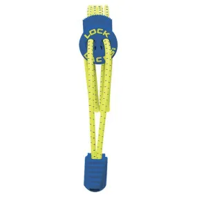 Lock Laces - Electric Blue/Yellow (1 Pair Pack)