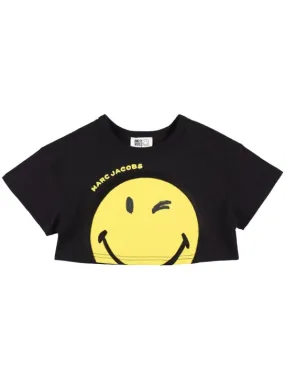 Marc Jacobs   Cotton jersey cropped t-shirt 