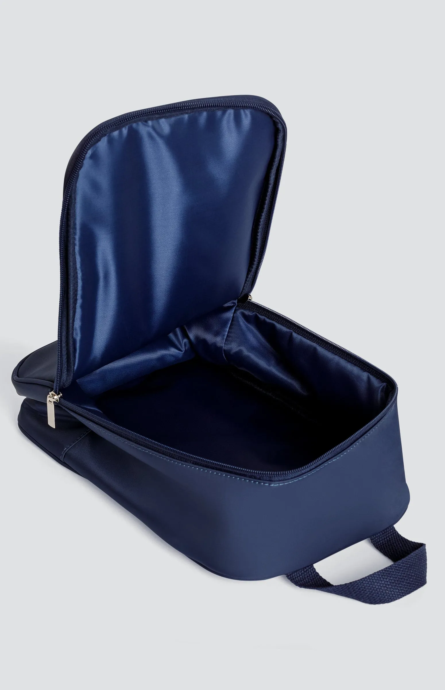 May Shoe Bag with Handle - Navy Blue