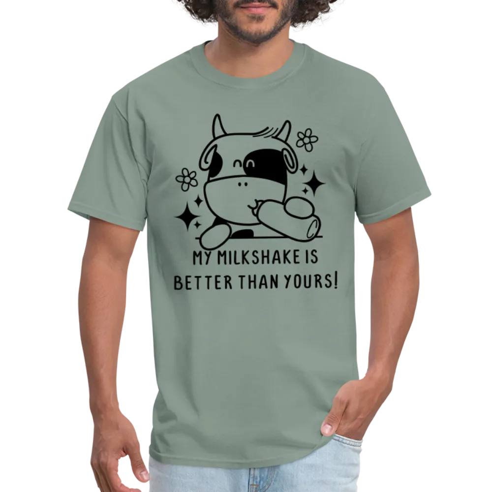 My Milkshake is Better Than Yours Classic (Funny Cow) T-Shirt