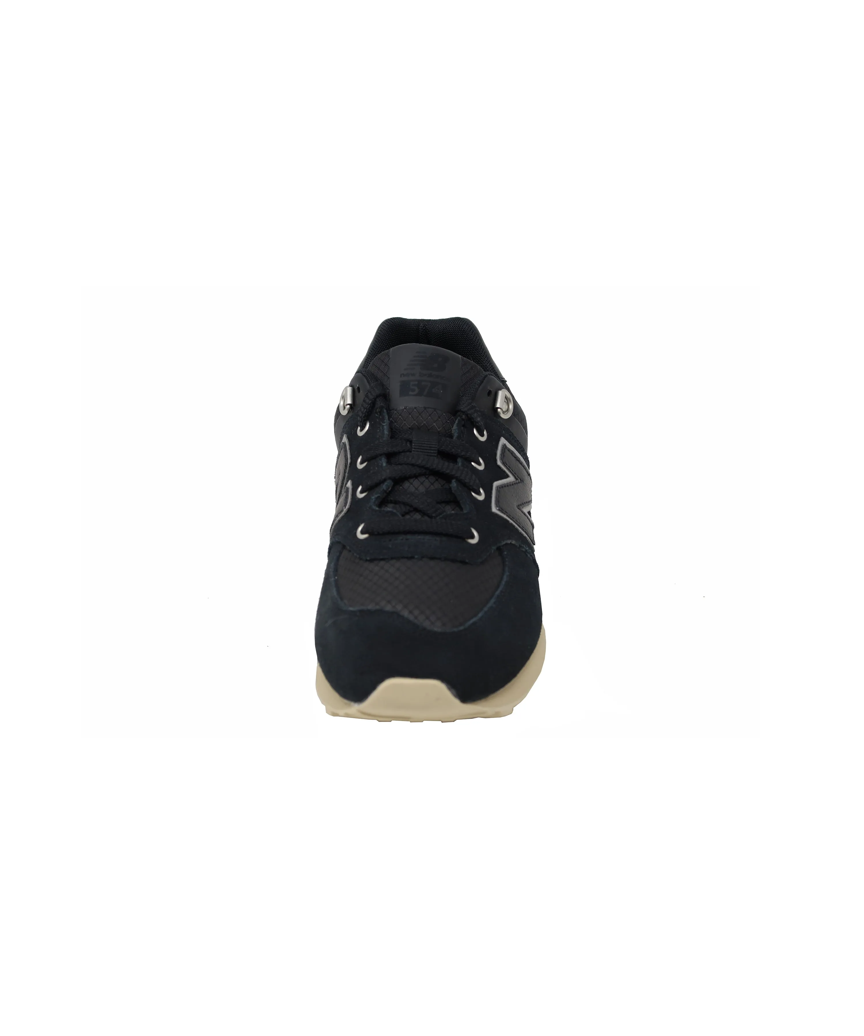 New Balance Big Kids 574 Black/Tan Shoes