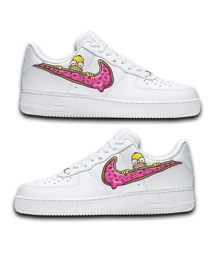 NEW*  Pre-Order * Custom Made Homer Simpson Sneakers