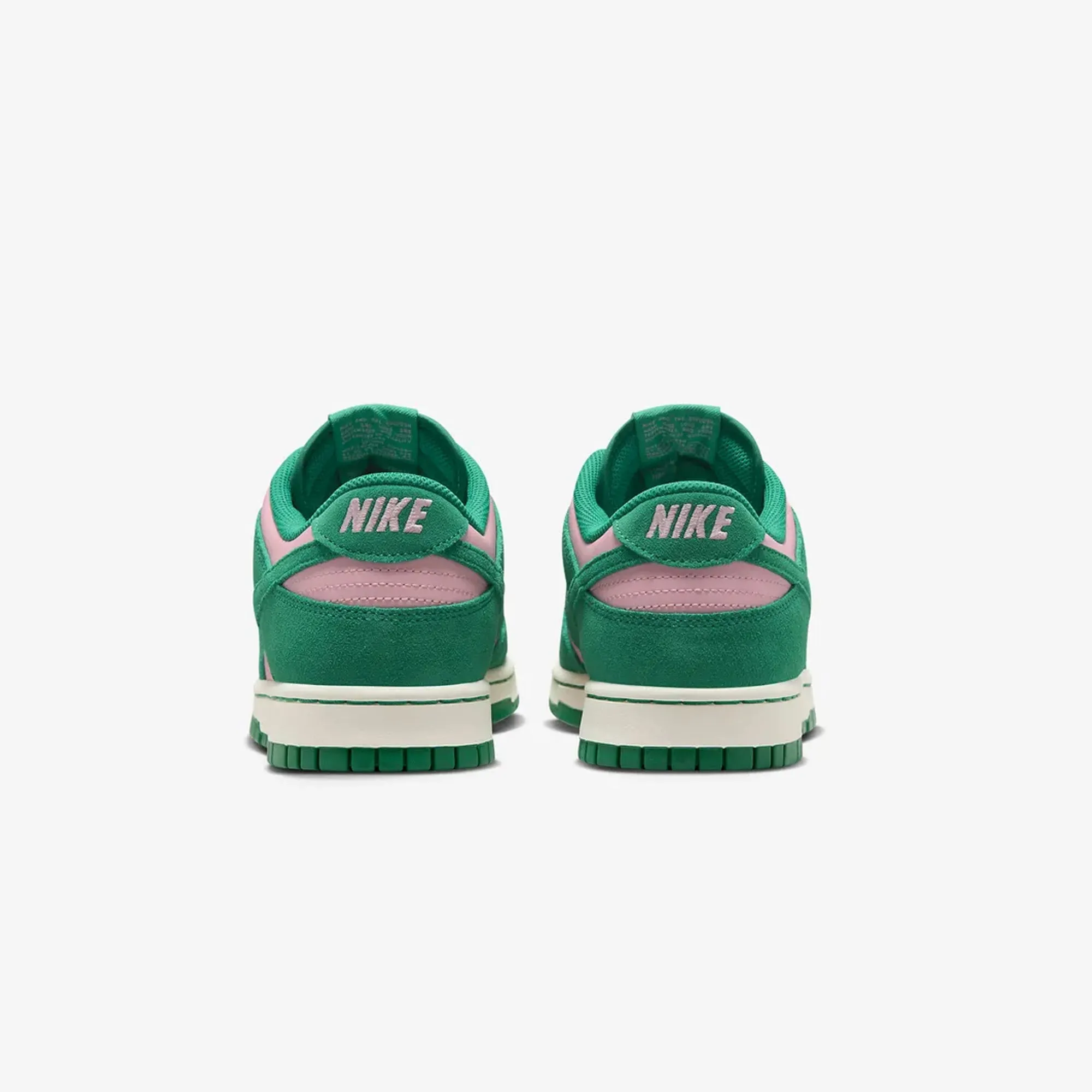 Nike | DUNK LOW RETRO SE  { MED SOFT PINK/MALACHITE-SAIL