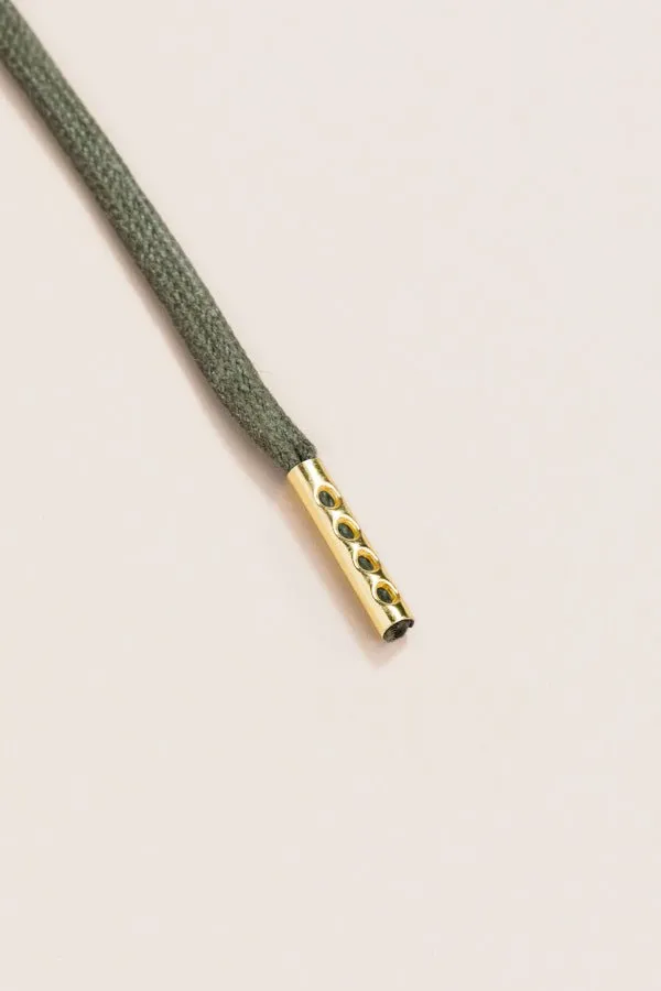 Olive Green | Round Waxed Shoelaces