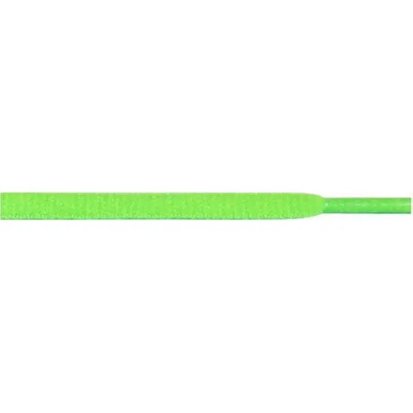 Oval 1/4" - Neon Green (12 Pair Pack) Shoelaces