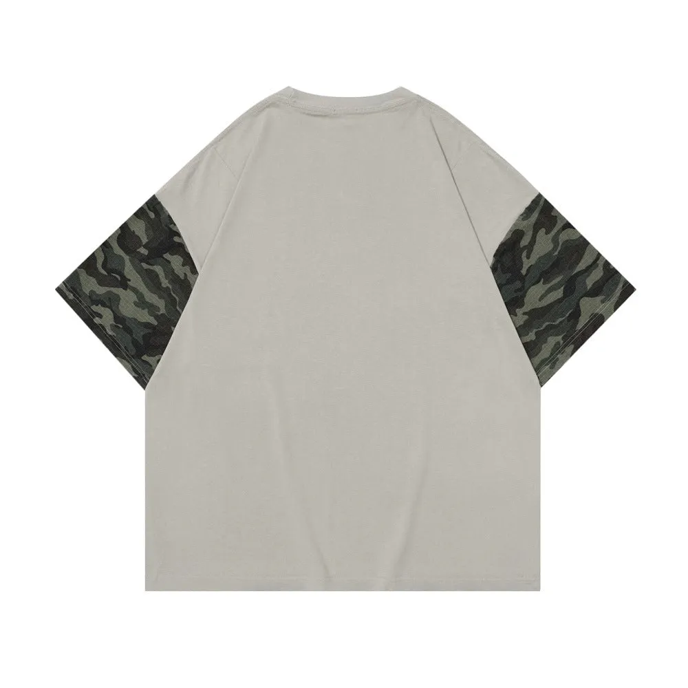 Pattern | High Street  Patchwork Embroidery T-Shirt