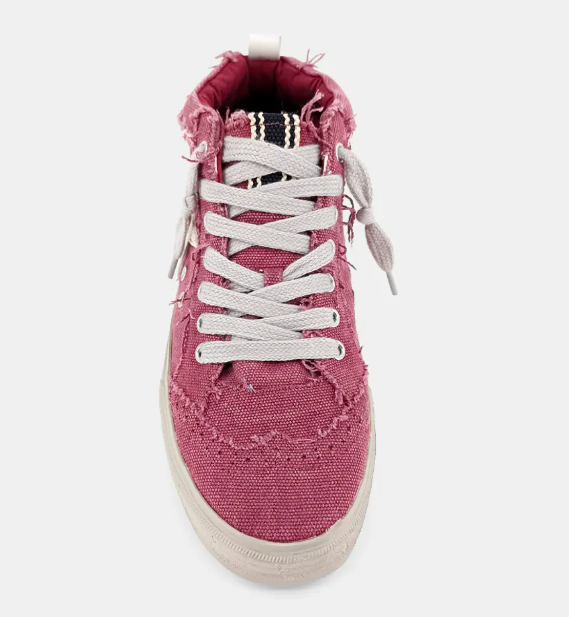 Paulina High Top Sneaker-Wine Canvas