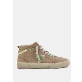 Paulina Taupe High Top Sneakers