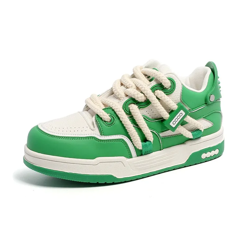 Phat Lace Sneakers - Cloud White/Lucky Green