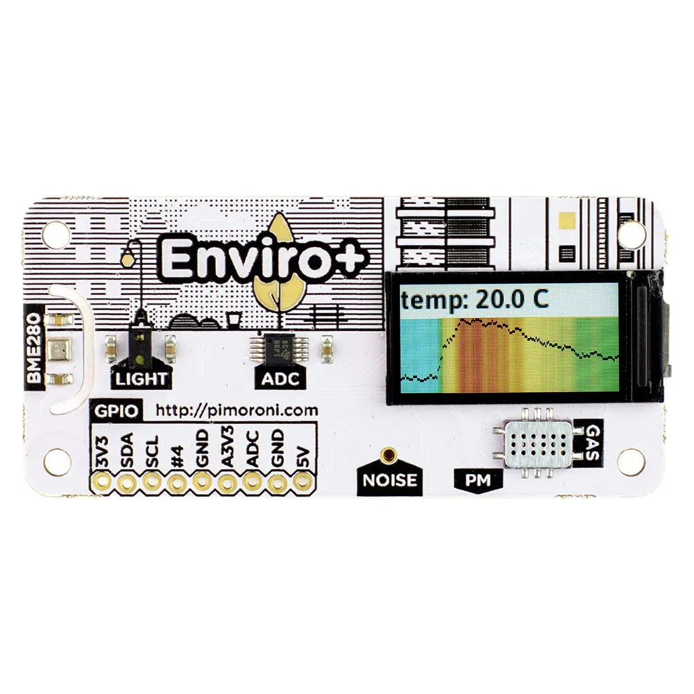 Pimoroni - Enviro Plus for Raspberry Pi - Enviro   Air Quality