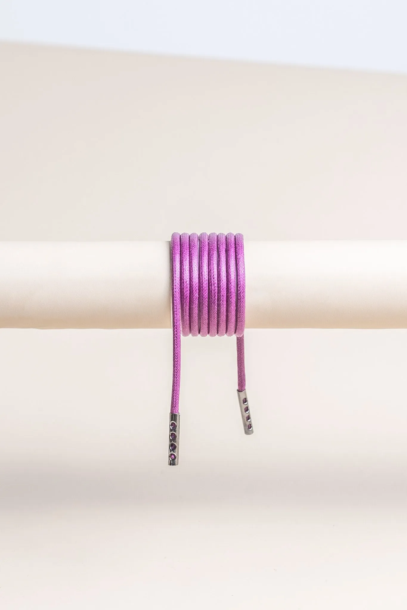 Plum | Round Waxed Shoelaces