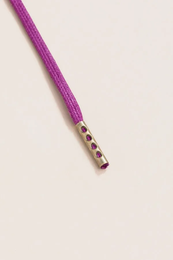 Plum | Round Waxed Shoelaces