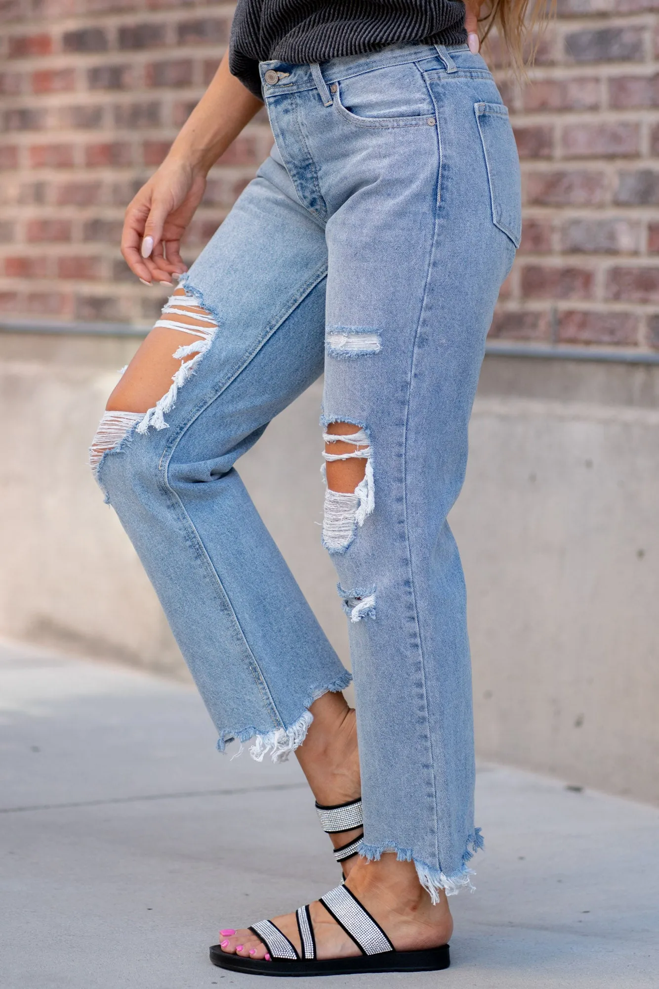 Rania High Rise Straight Leg Jeans