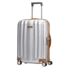 Samsonite - Lite Cube Deluxe 55cm Small 4 Wheel Hard Suitcase - Aluminium