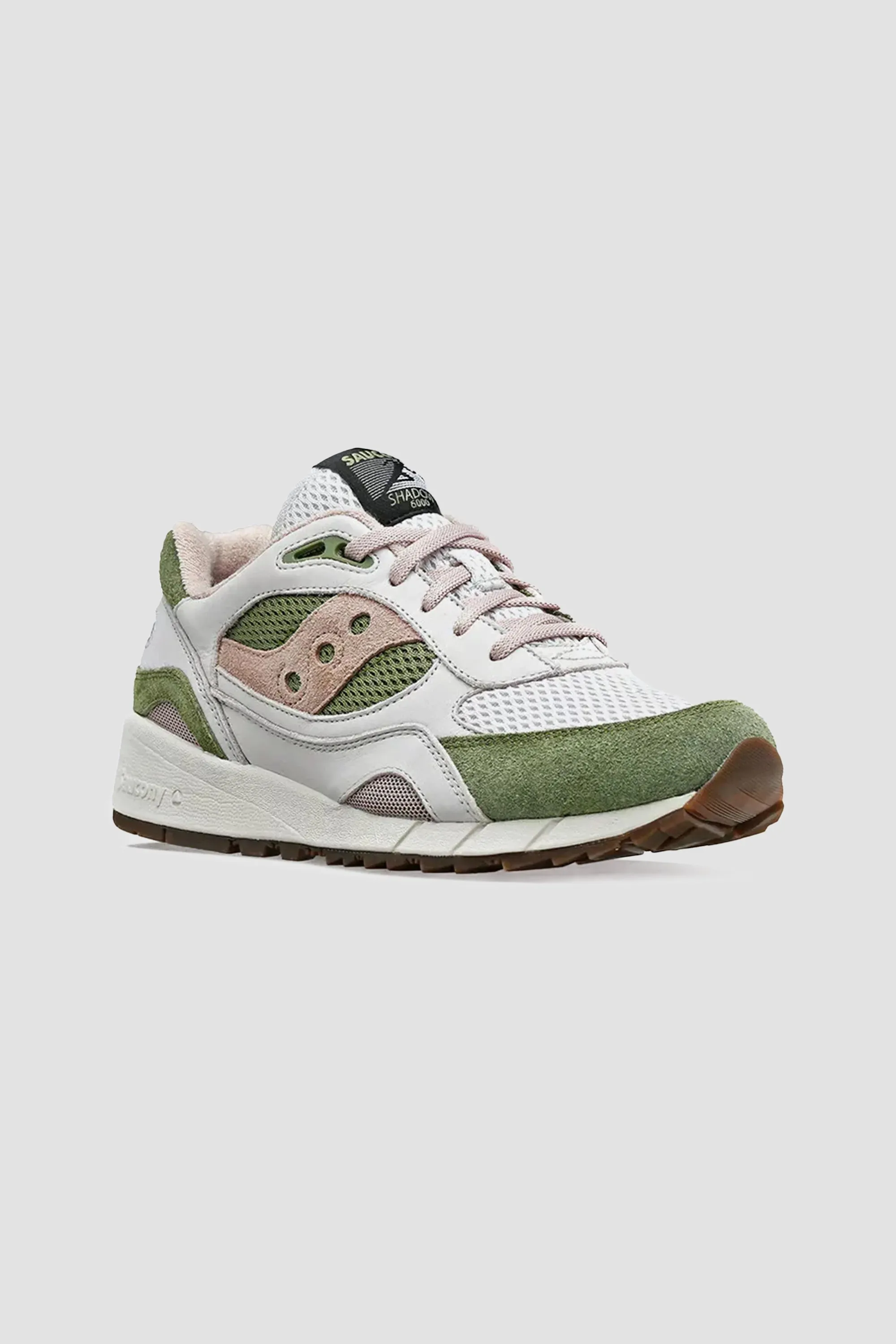 Saucony Men's Shadow 6000 in Grey/Green