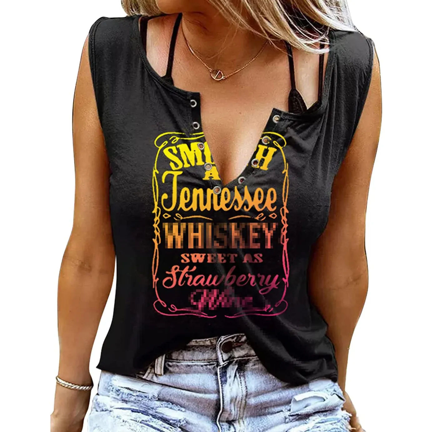 Smooth As Tennessee Whiskey Sweet As Strawberry Wine Shirt