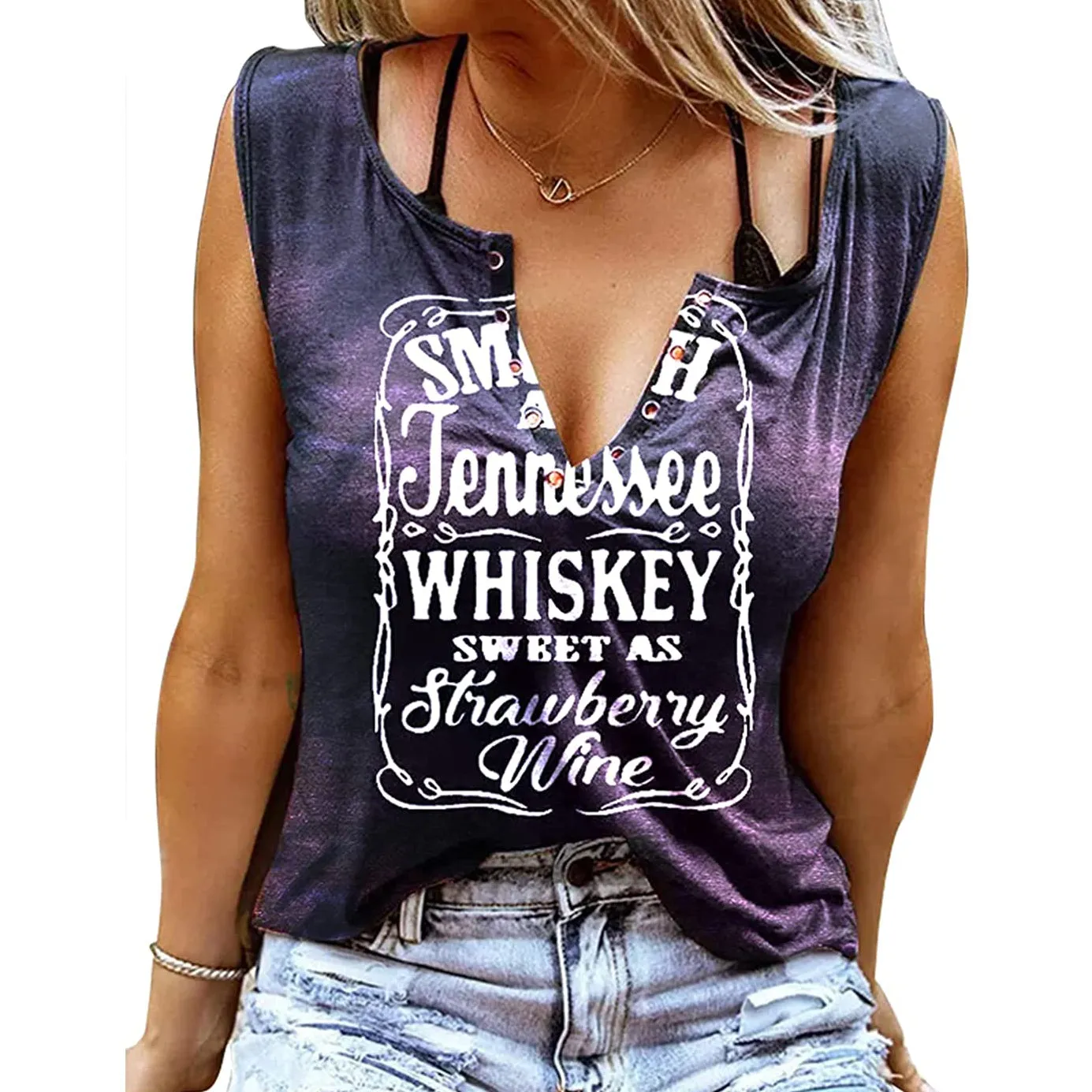 Smooth As Tennessee Whiskey Sweet As Strawberry Wine Shirt