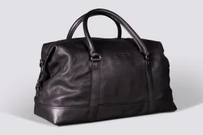 Somerset Holdall | Black Leather Medium