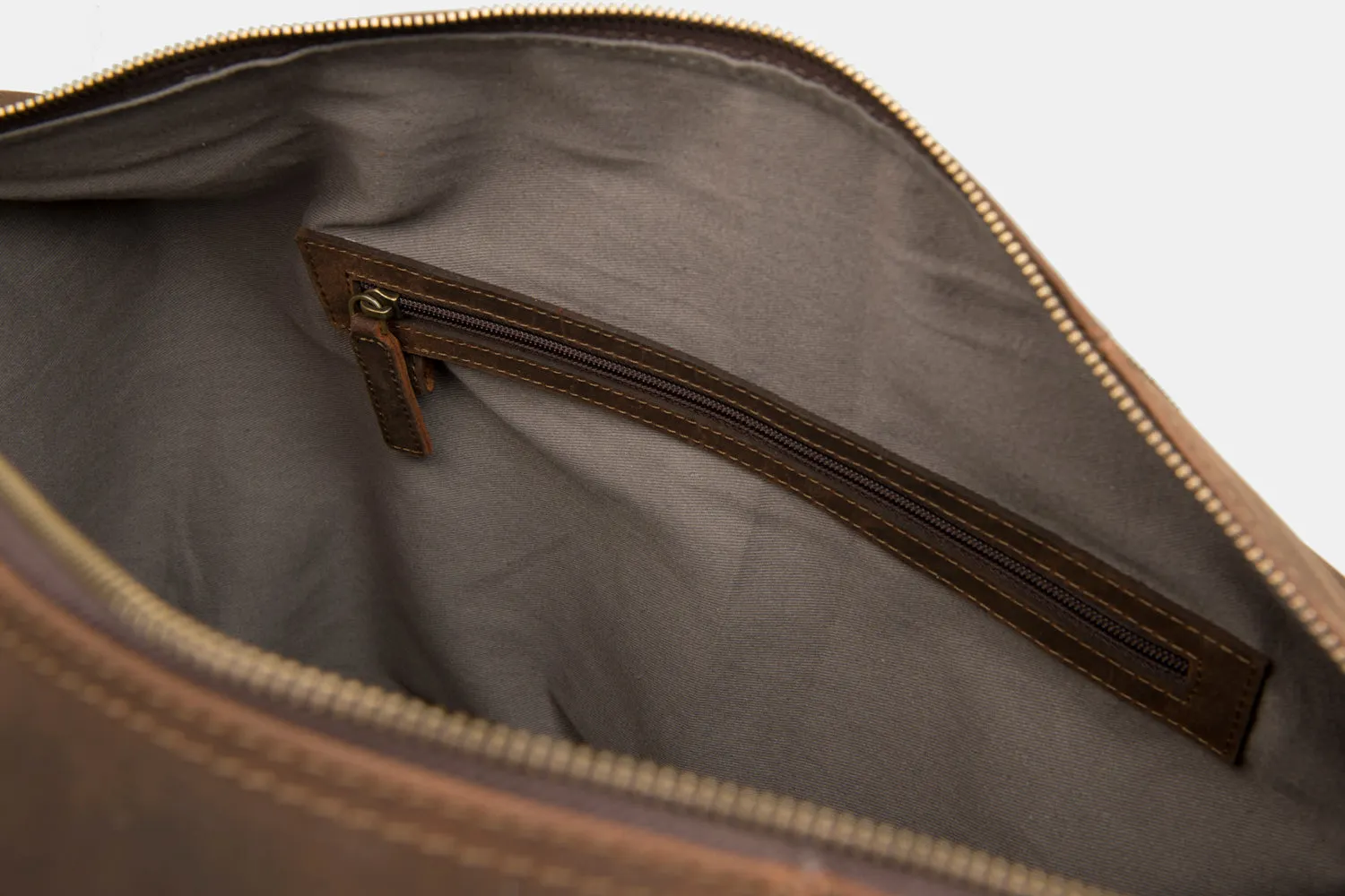 Somerset Holdall | Brown Leather Medium