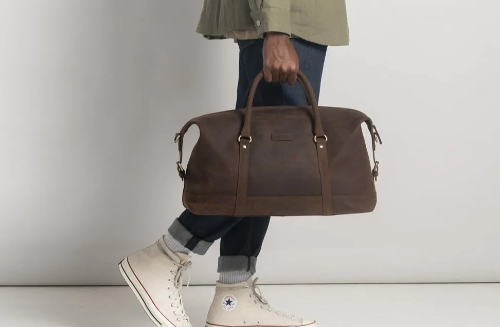 Somerset Holdall | Brown Leather Medium