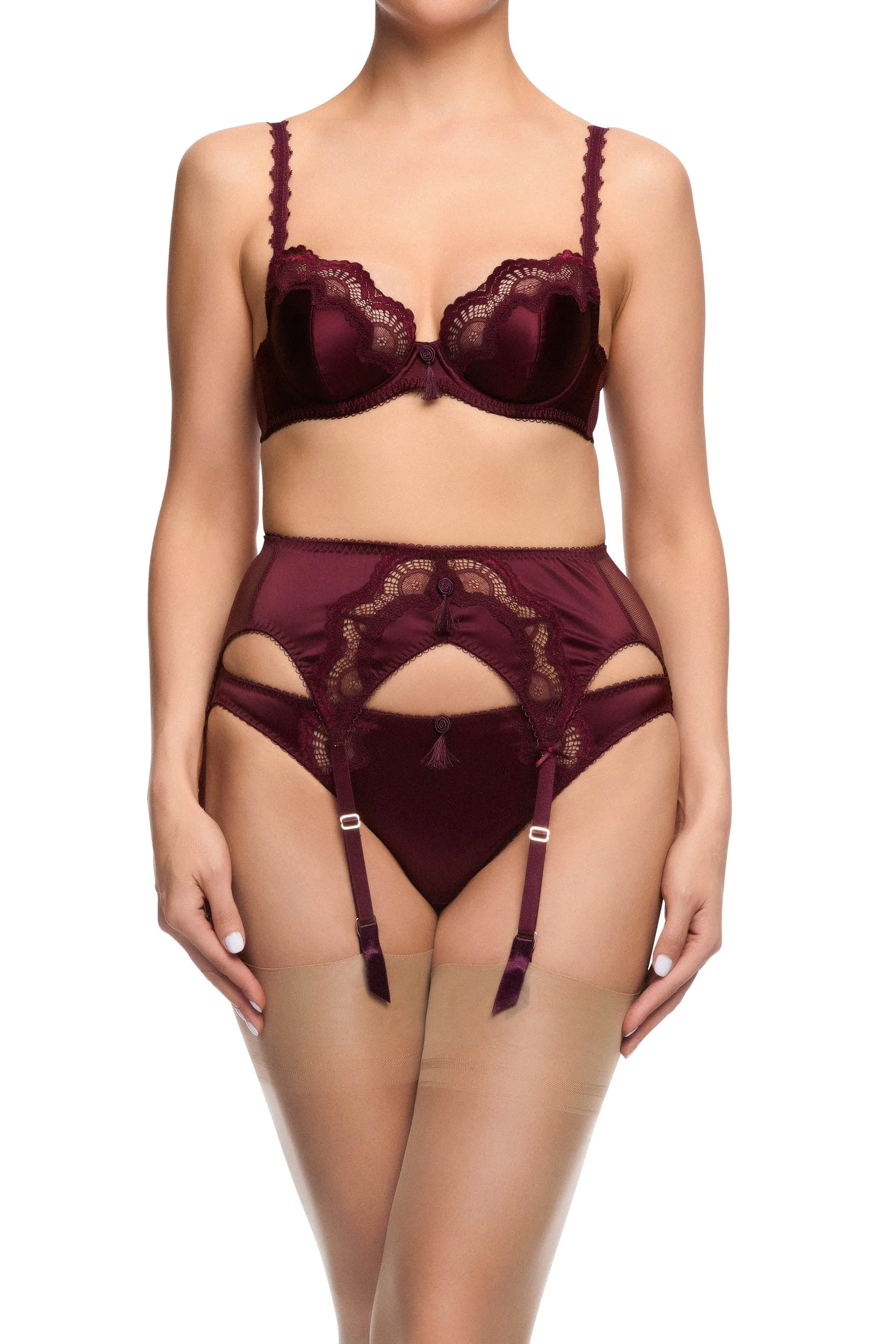 Star Lift Plum Suspender