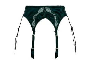 Star Lift Six Strap Suspender Belt in Eden Green By Dita Von Teese - M-XL