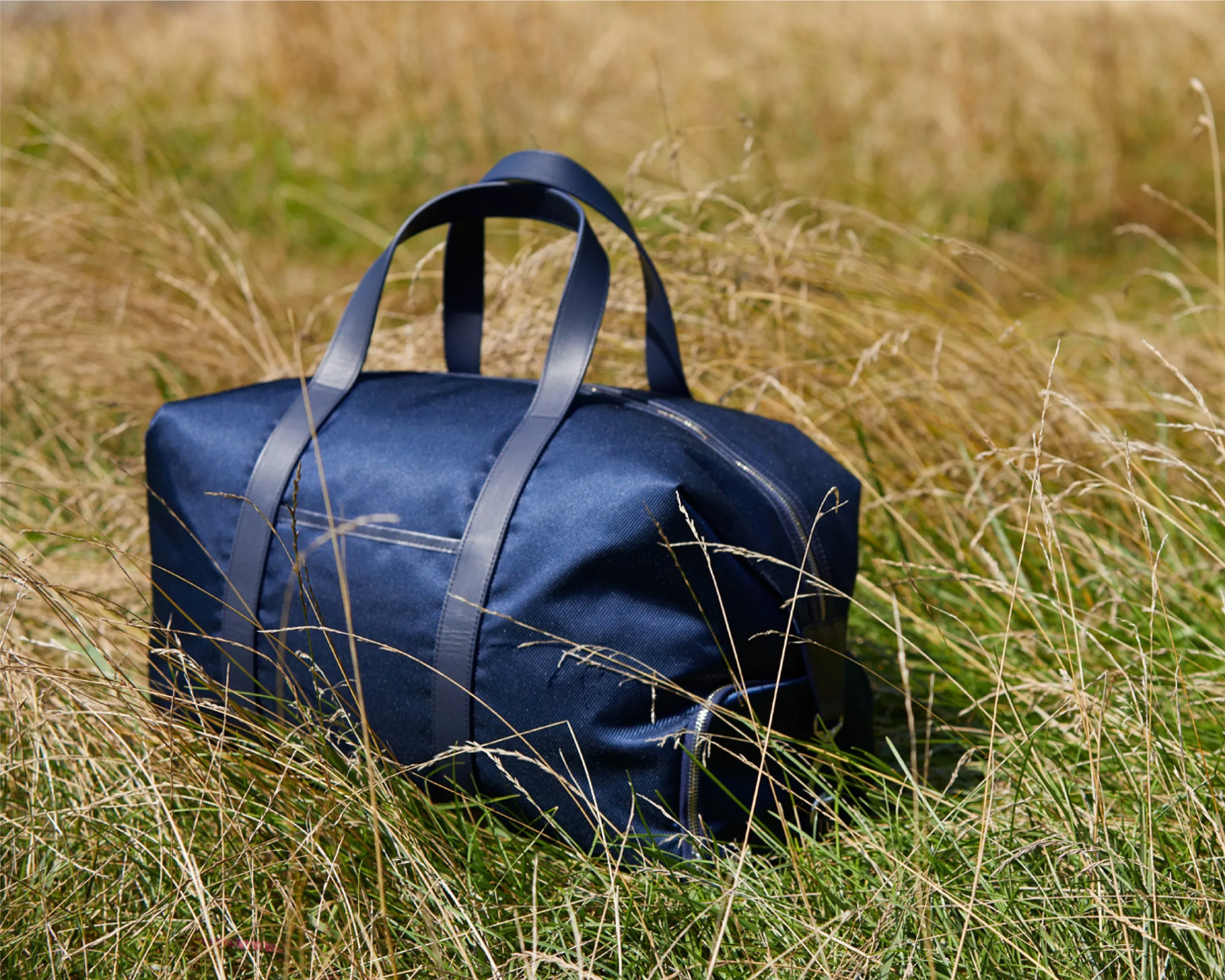 The Byers Duffel Bag: Navy Ballistic - Navy Embroidery