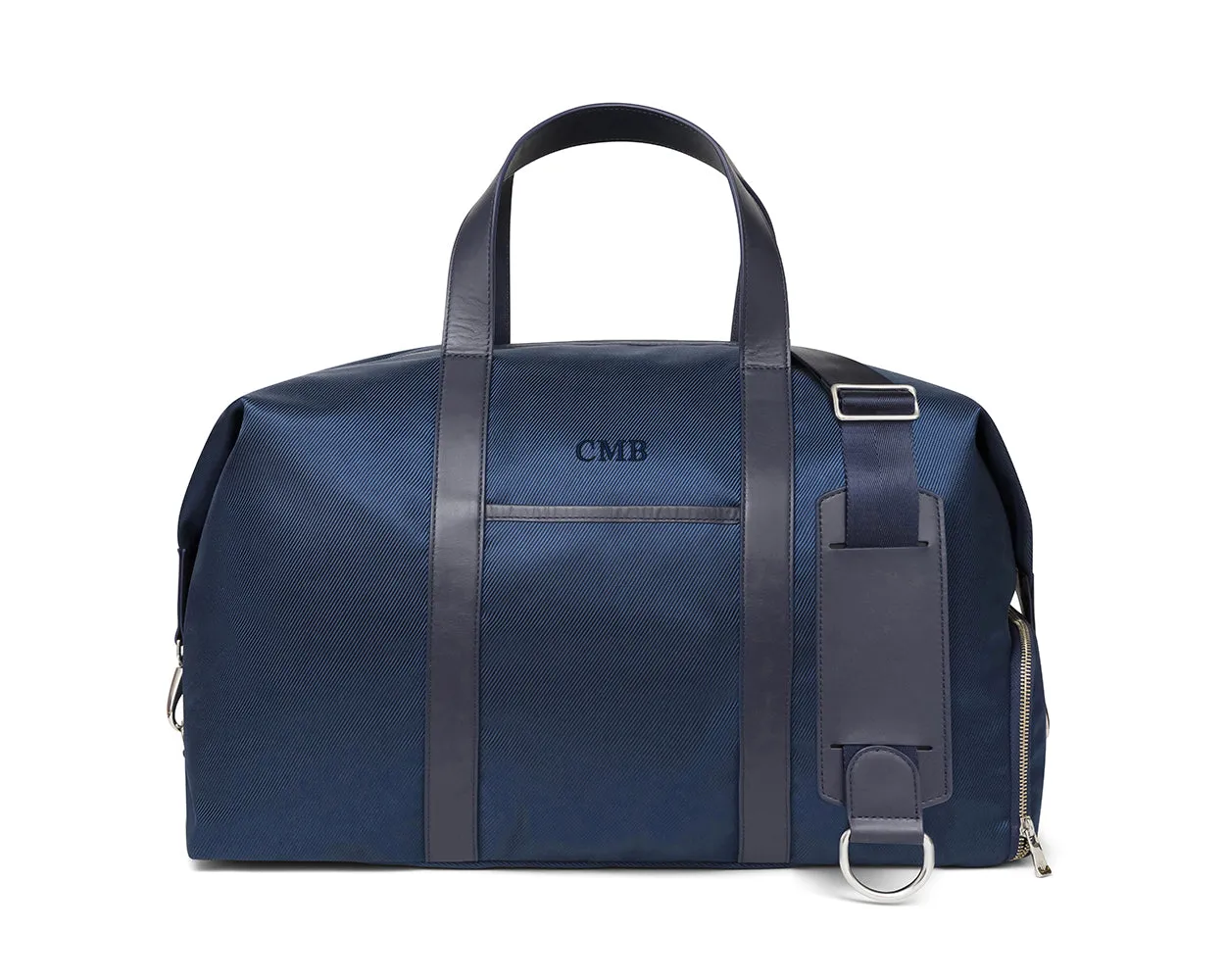 The Byers Duffel Bag: Navy Ballistic - Navy Embroidery