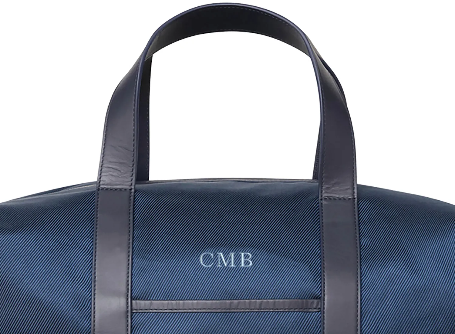 The Byers Duffel Bag: Navy Ballistic - Slate Blue Embroidery