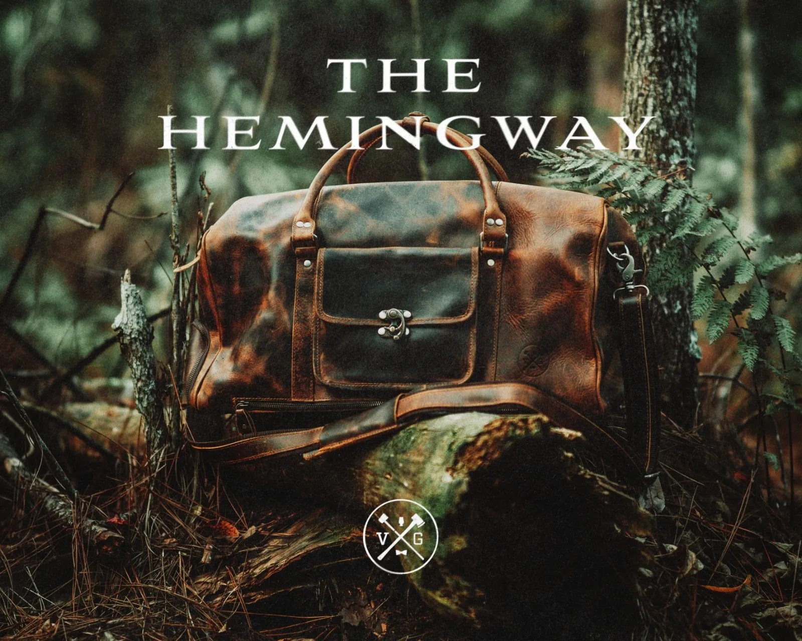 The “Hemingway” Buffalo Leather Duffle Bag by Vintage Gentlemen