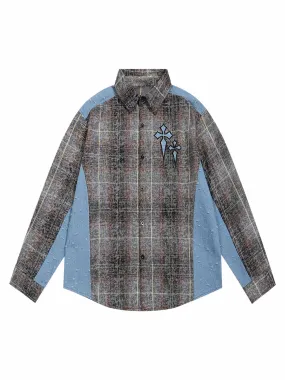 Thesupermade High Street Ripped Patchwork Shirt