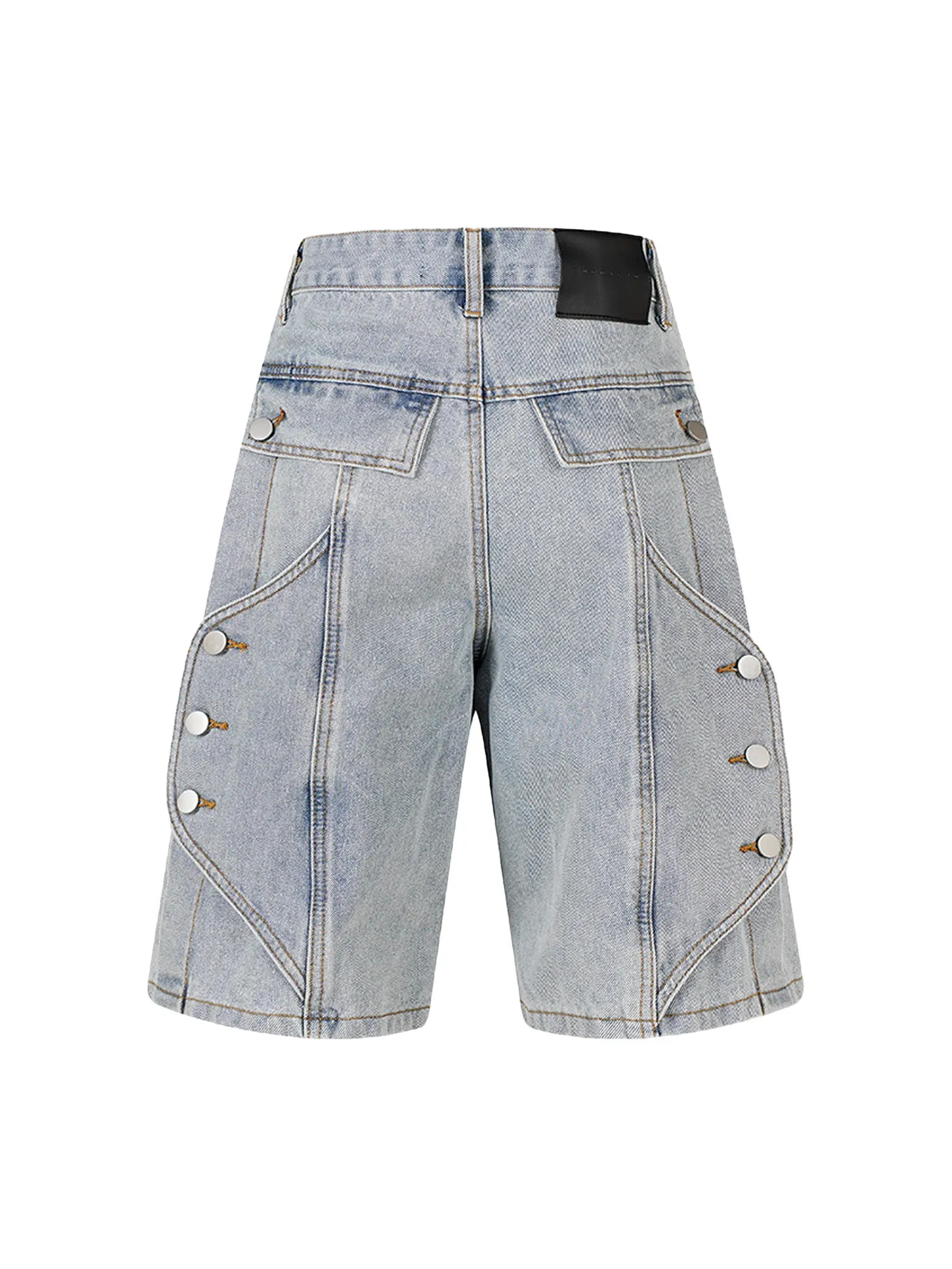 Thesupermade High Street Washed Distressed Denim Shorts