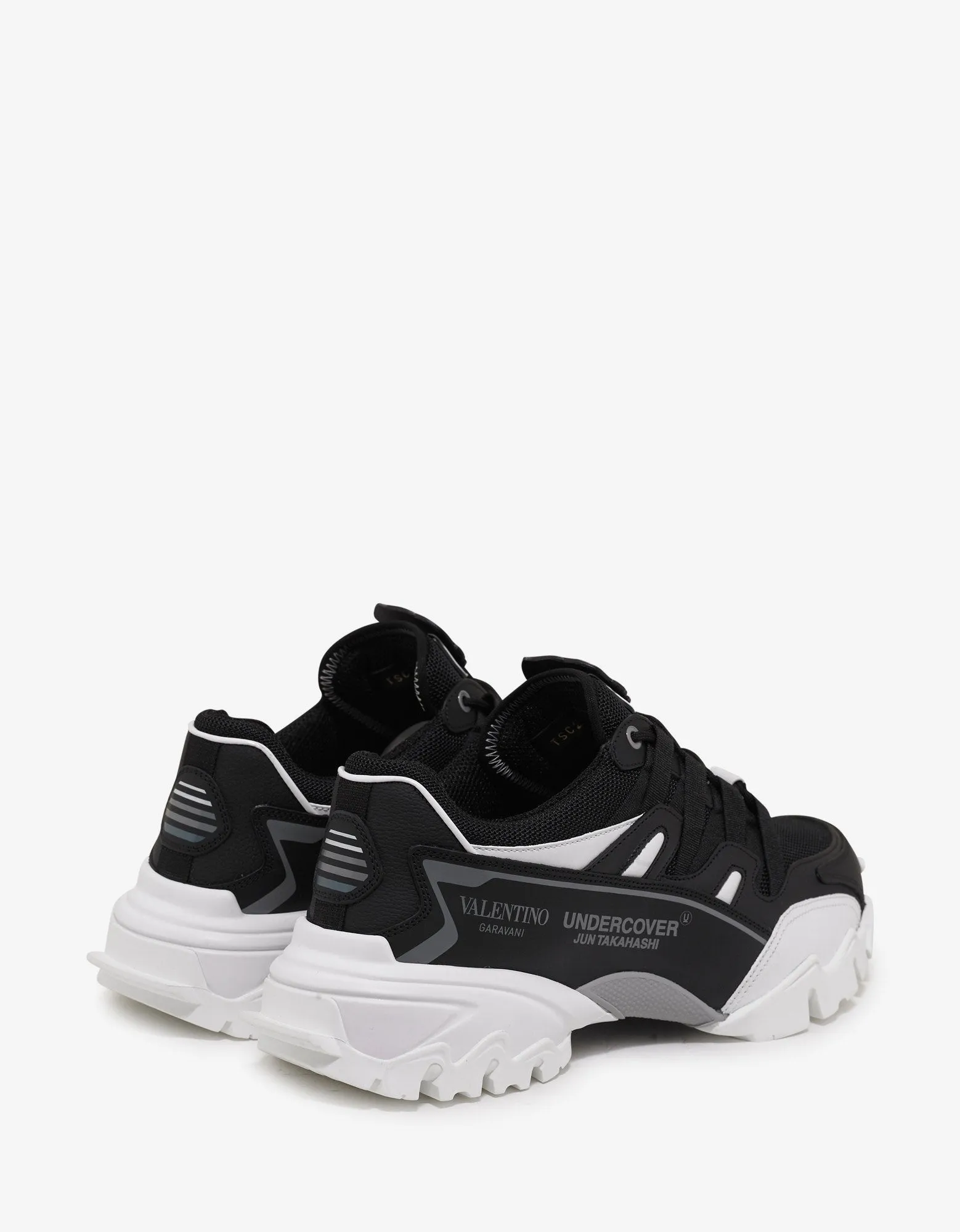 Undercover Black & White Climbers Trainers