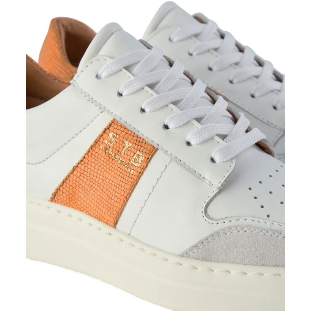 Vinca sneaker leather - APRICOT