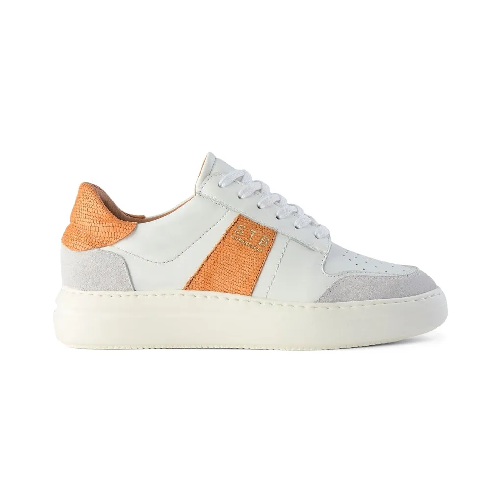 Vinca sneaker leather - APRICOT