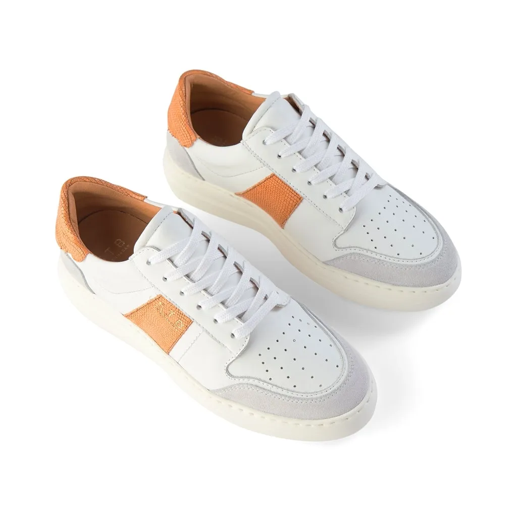 Vinca sneaker leather - APRICOT