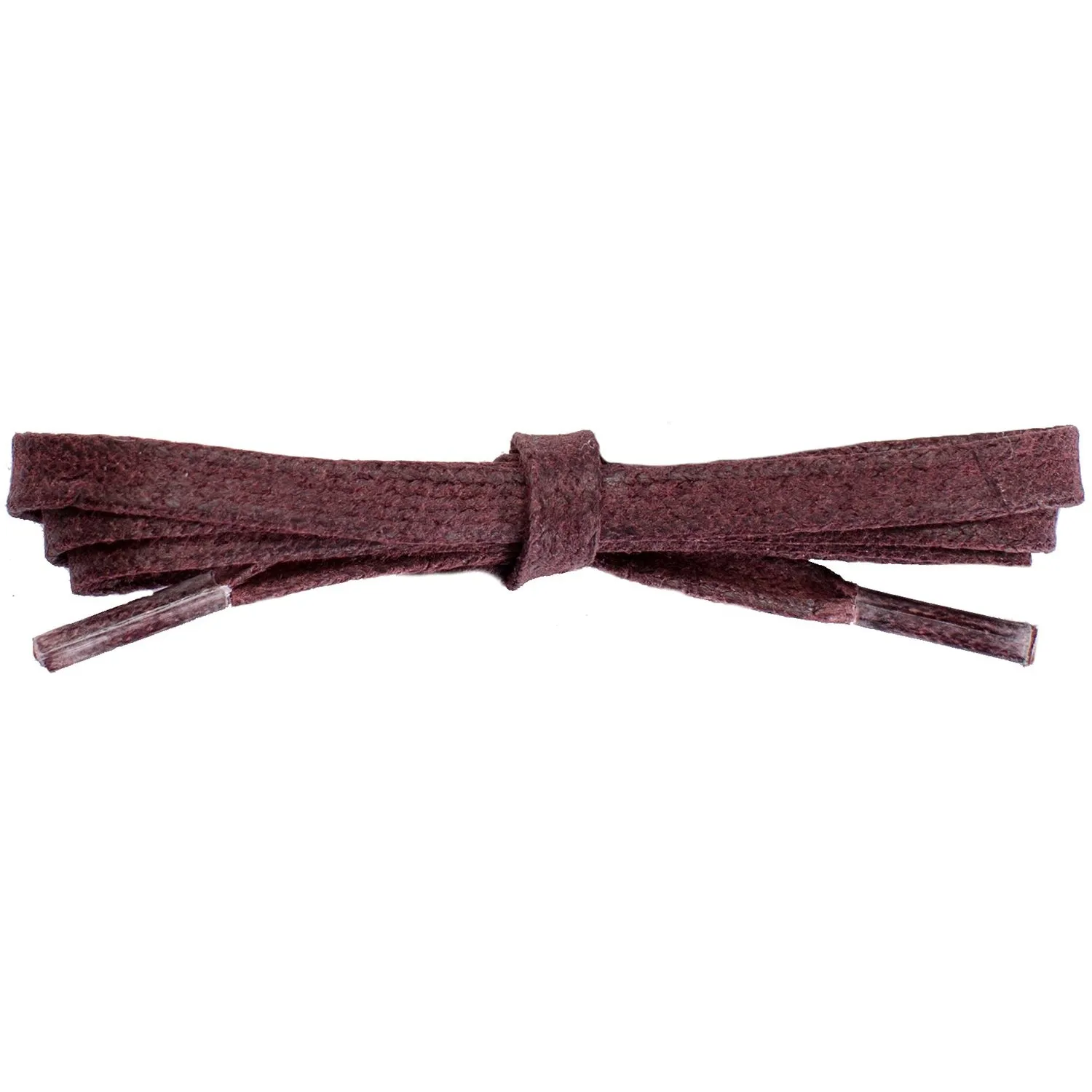 Waxed Cotton 1/4" Flat Dress Laces - Burgundy (2 Pair Pack) Shoelaces