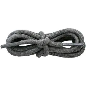 Waxed Cotton Round 3/16" - Dark Gray (12 Pair Pack) Shoelaces