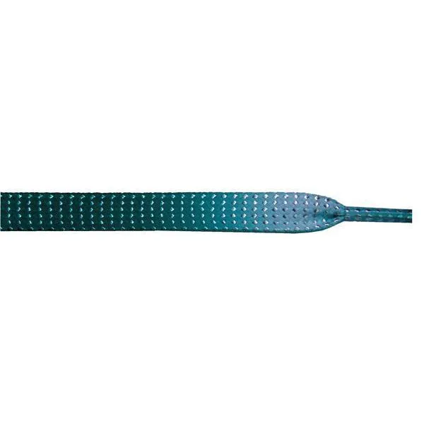 Wholesale Glitter Flat 3/8" - Jade Gradient (12 Pair Pack) Shoelaces