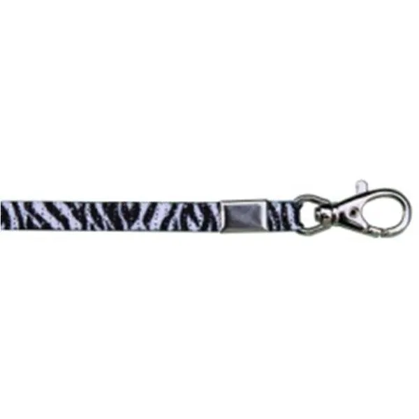 Wholesale Lanyard Glitter 3/8" - Zebra (12 Pack)